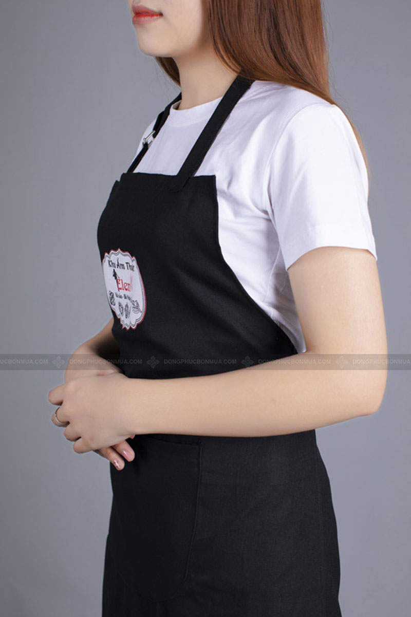 Chất liệu vải may đồng phục tạp dề Elen