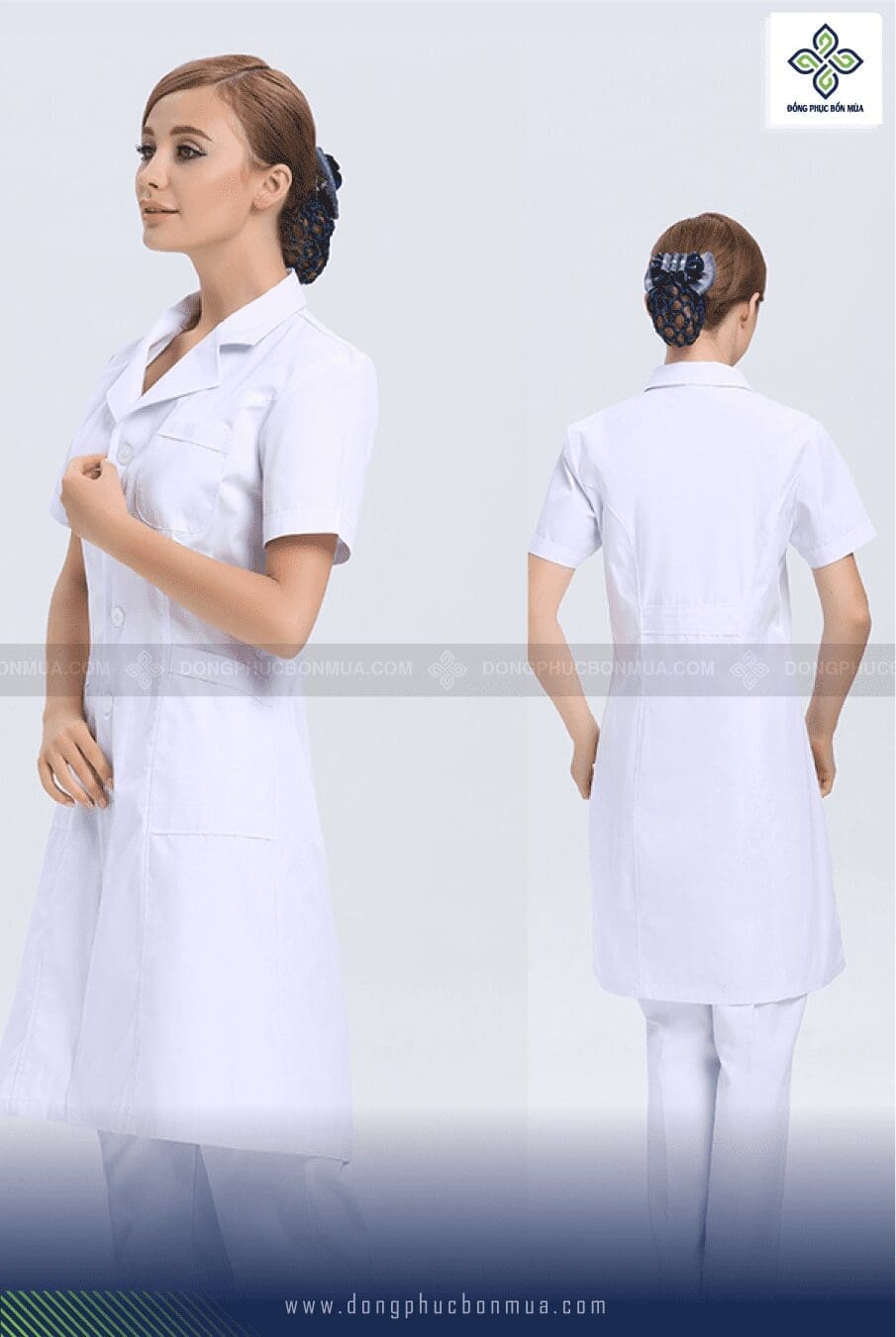 Mẫu áo blouse điều dưỡng Đồng phục y tá