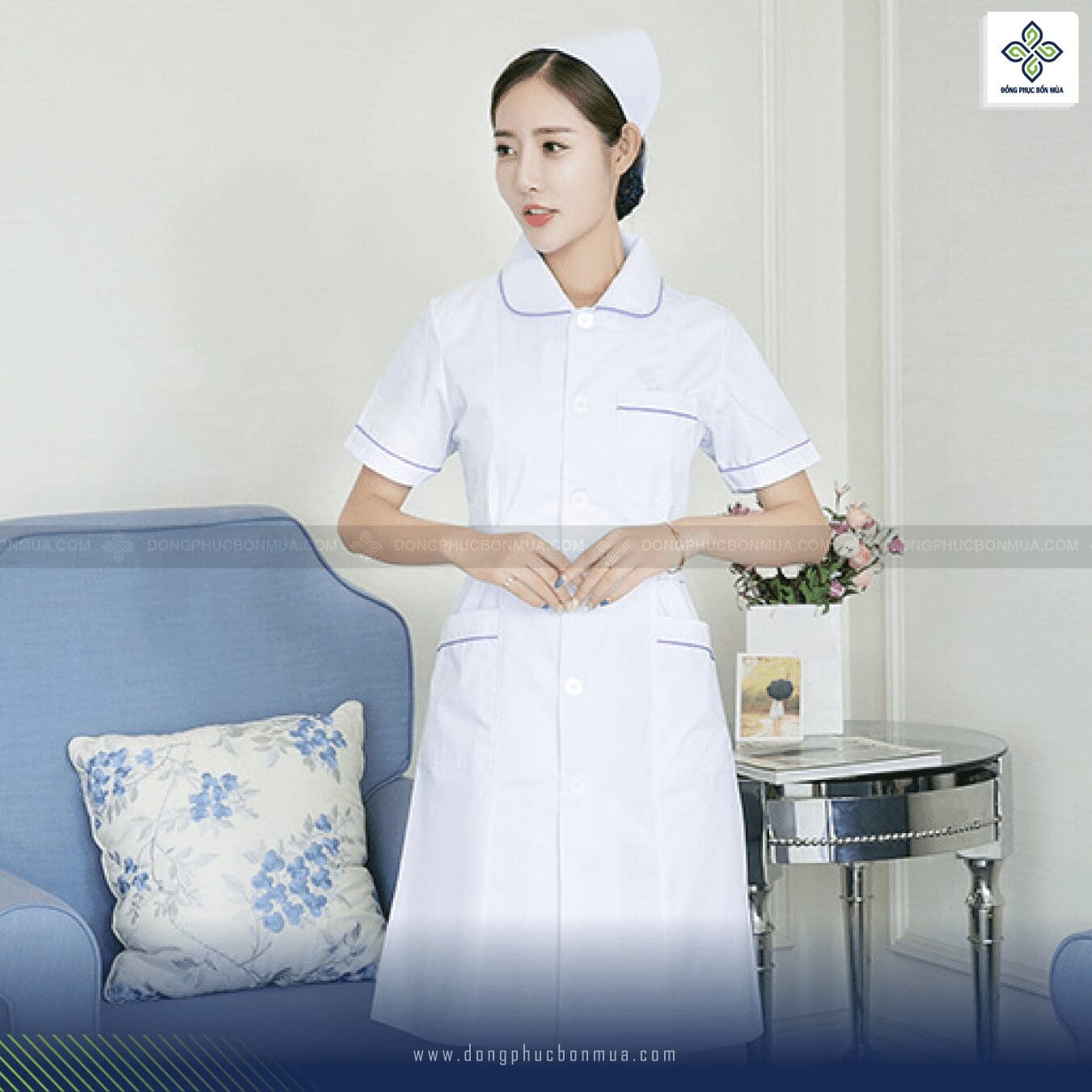 Mẫu áo blouse điều dưỡng Áo điều dưỡng nữ