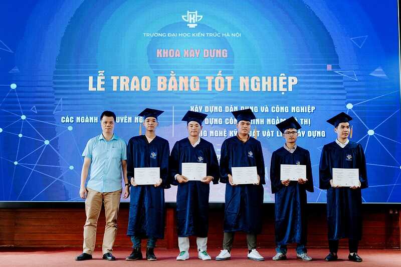 Đồng phục cử nhân tốt nghiệp trường Đại học Kiến Trúc