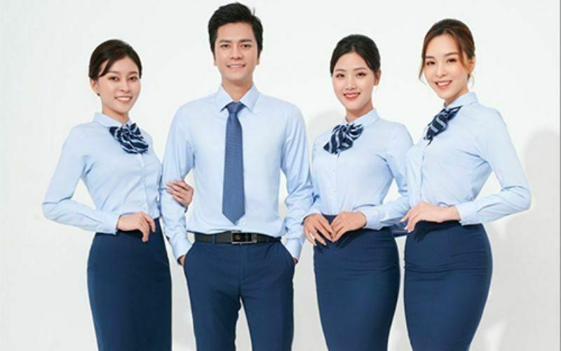 Áo sơ mi đồng phục Eximbank mang lại vẻ đẹp chuyên nghiệp cho cả nhân viên nam và nữ