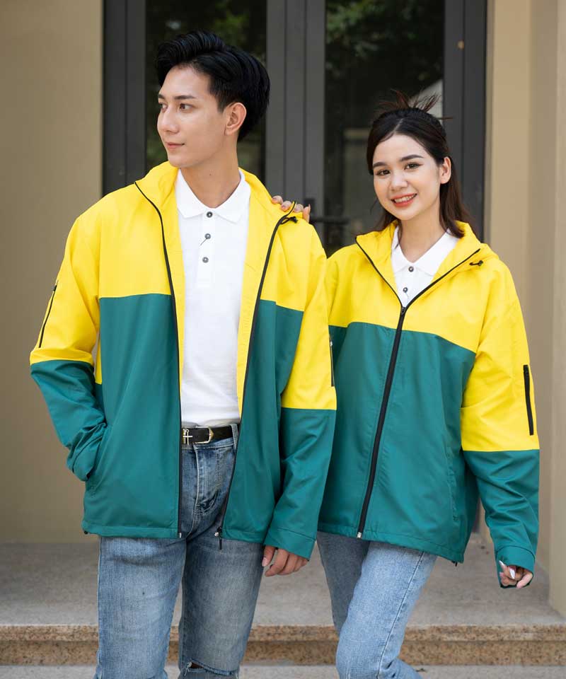 Phong cách thiết kế mẫu áo khoác gió đồng phục