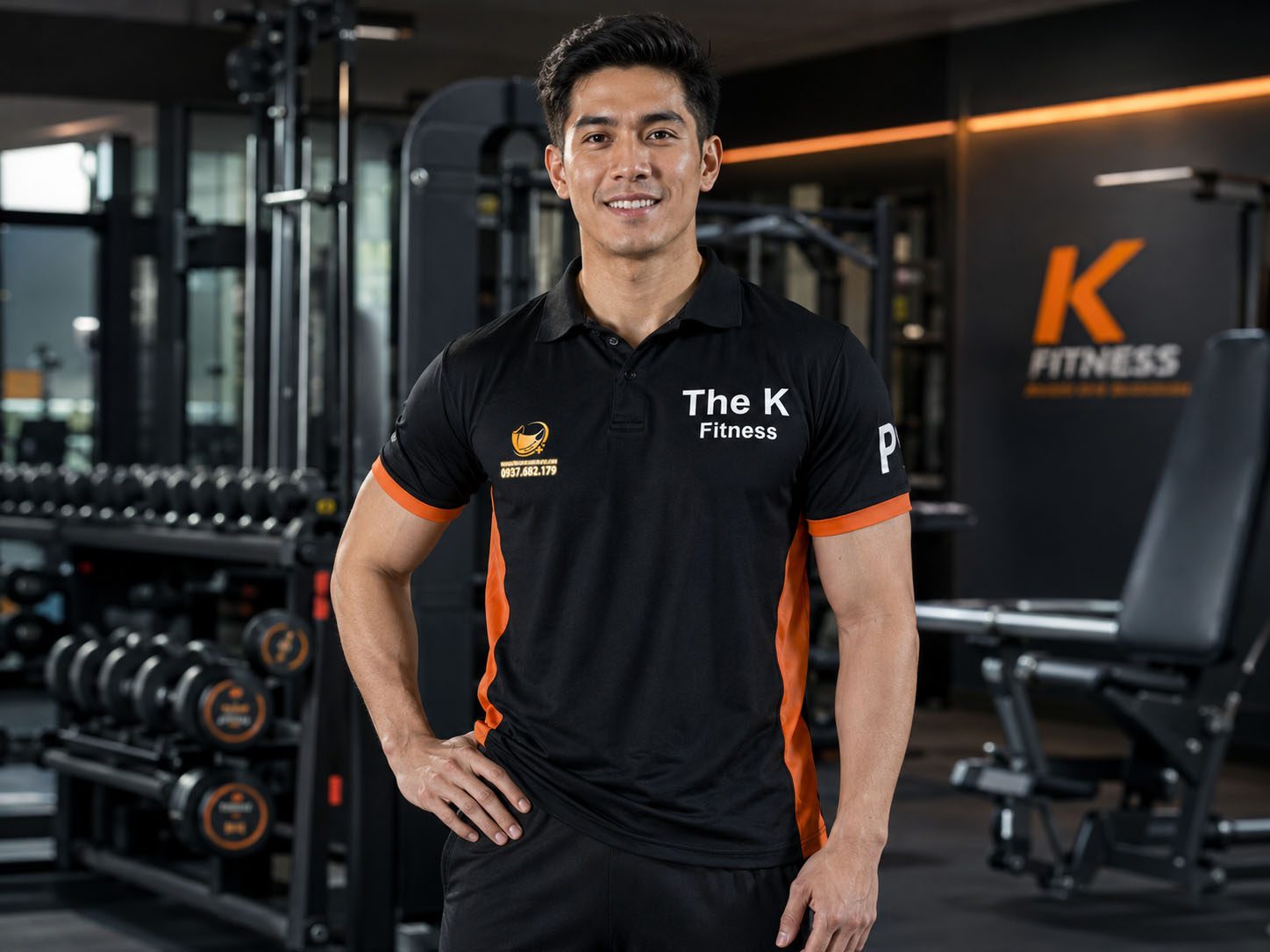 Mẫu áo polo phòng gym chuẩn nhận diện