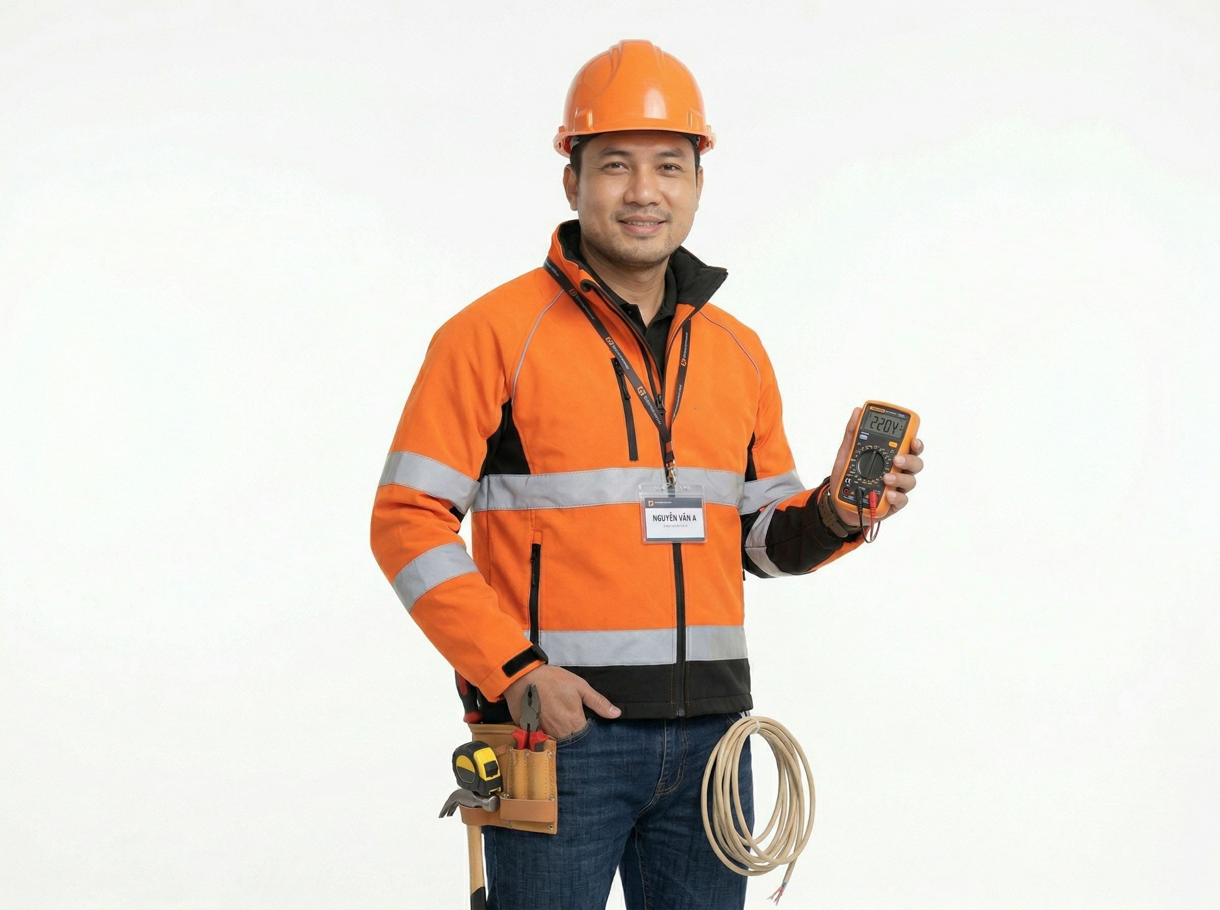 Mẫu áo khoác phản quang cao cấp