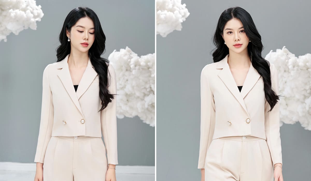 Mẫu đồng phục vest nữ công sở thiết kế thanh lịch