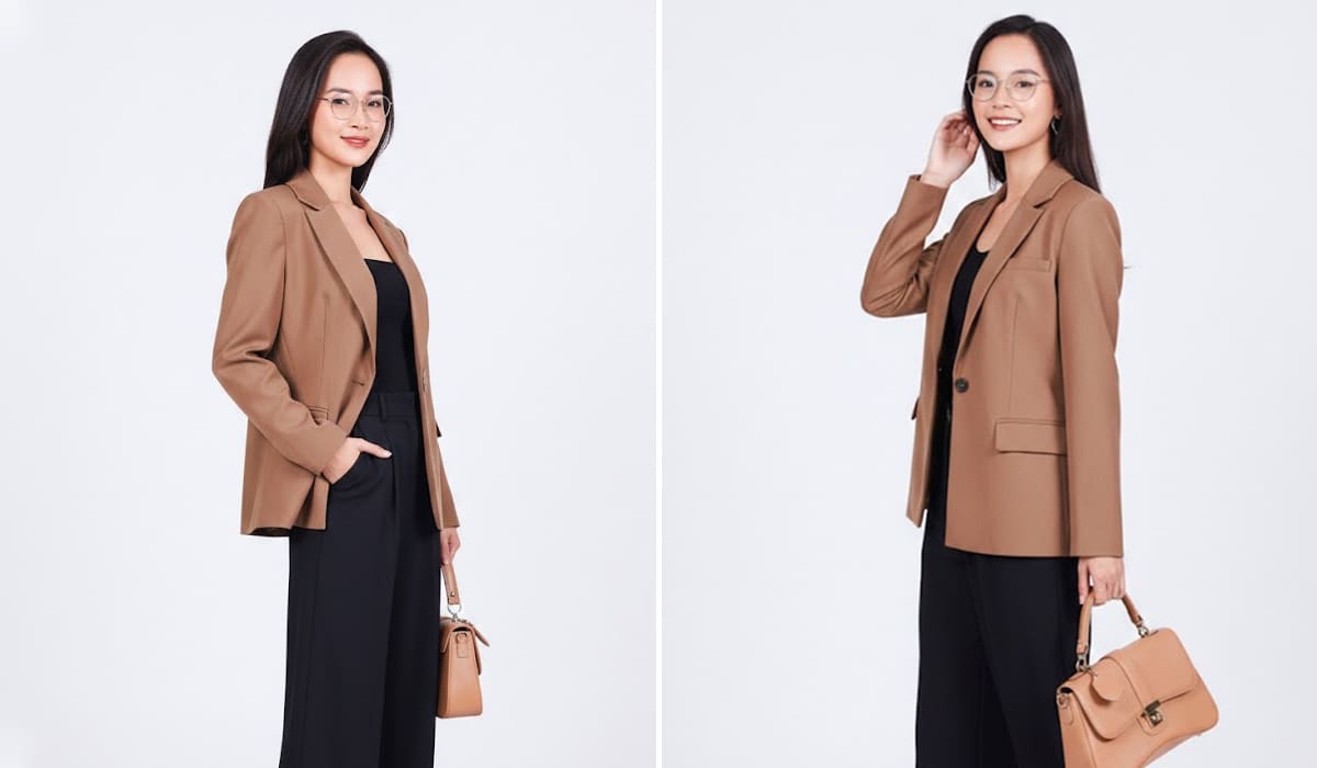 Mẫu đồng phục vest nữ công sở phom chuẩn, chất liệu cao cấp, mặc đẹp suốt ngày dài