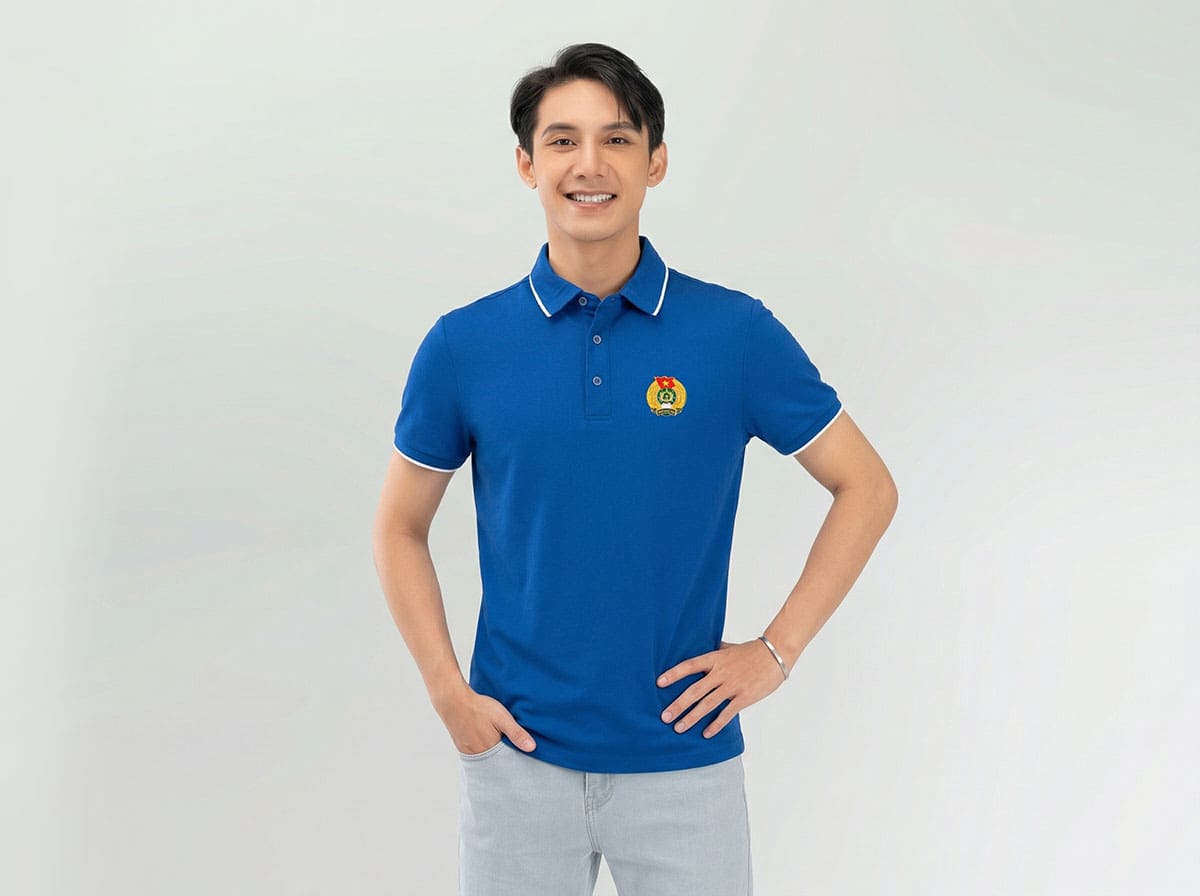 Mẫu áo công đoàn chất vải lacymax
