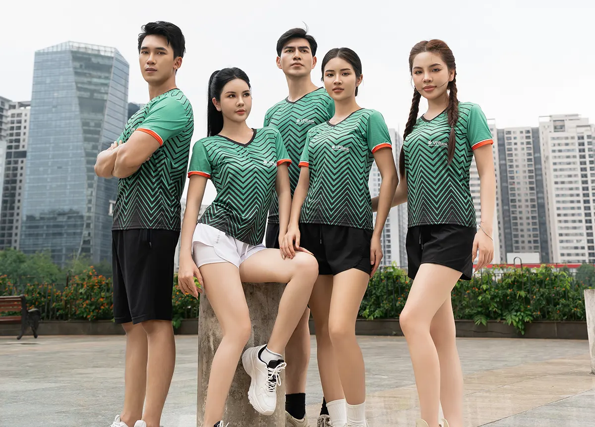 Mẫu áo team building, sư kiện ngân hàng VP Bank