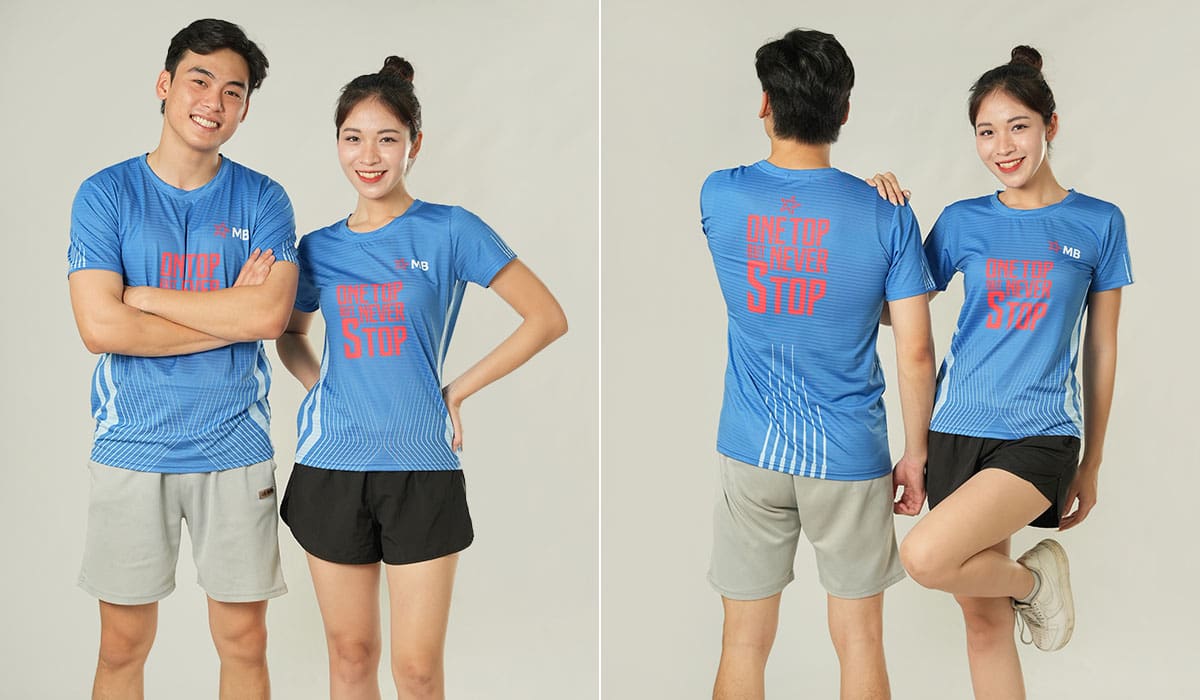 Mẫu áo team building ngân hàng MB Bank