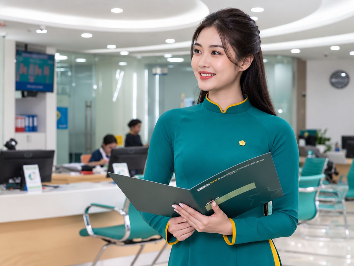Áo dài đồng phục BIDV