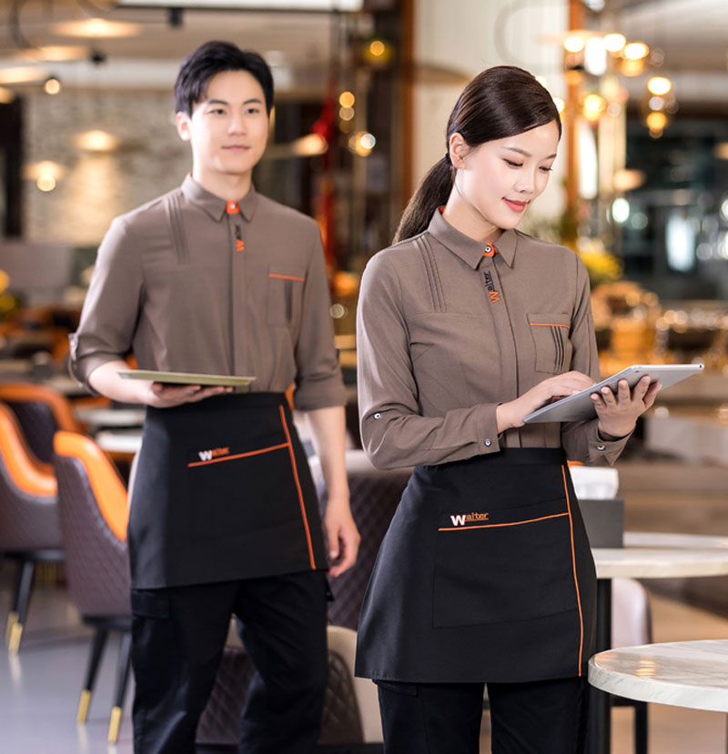 Thiết kế mẫu sơ mi nhà hàng đồng phục thanh lịch