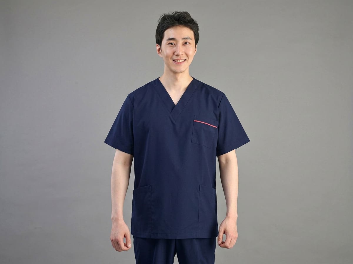 Mẫu áo scrubs vải Kate