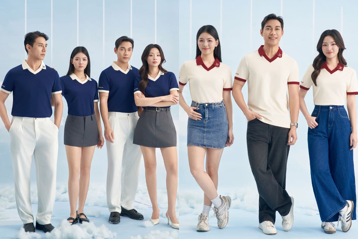 Áo thun cổ tim hiện đại
