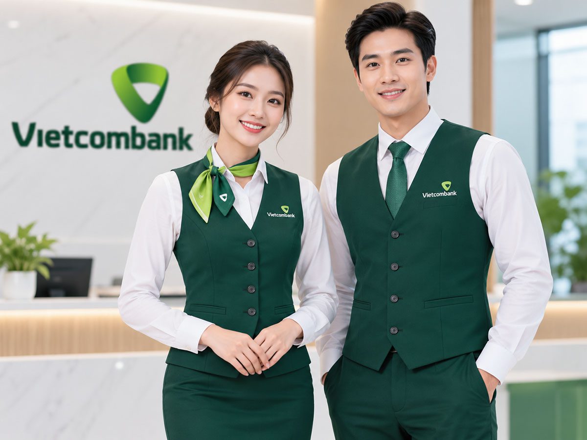 Áo vest đồng phục ngân hàng Vietcombank