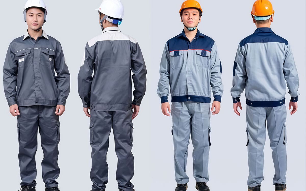 Bộ quần áo bảo hộ công nhân xây dựng dài tay