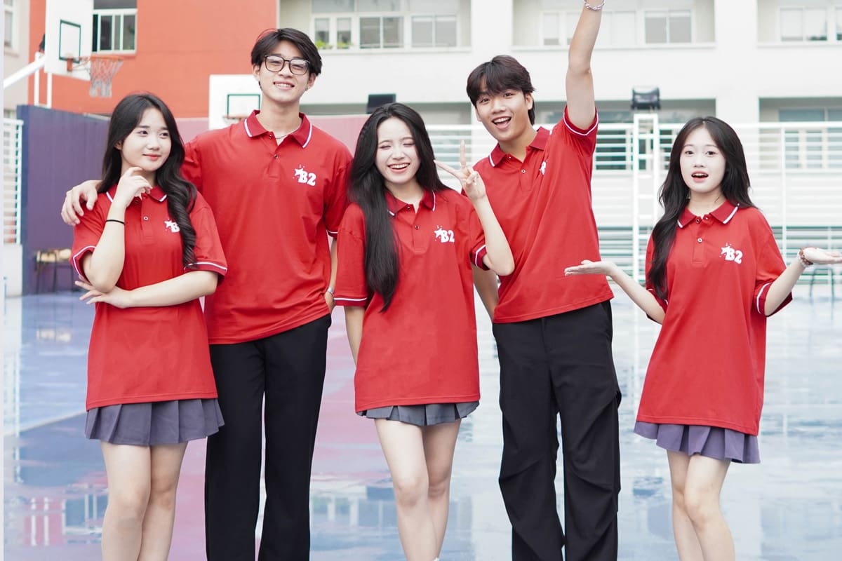 Mẫu áo polo trơn đồng phục lớp