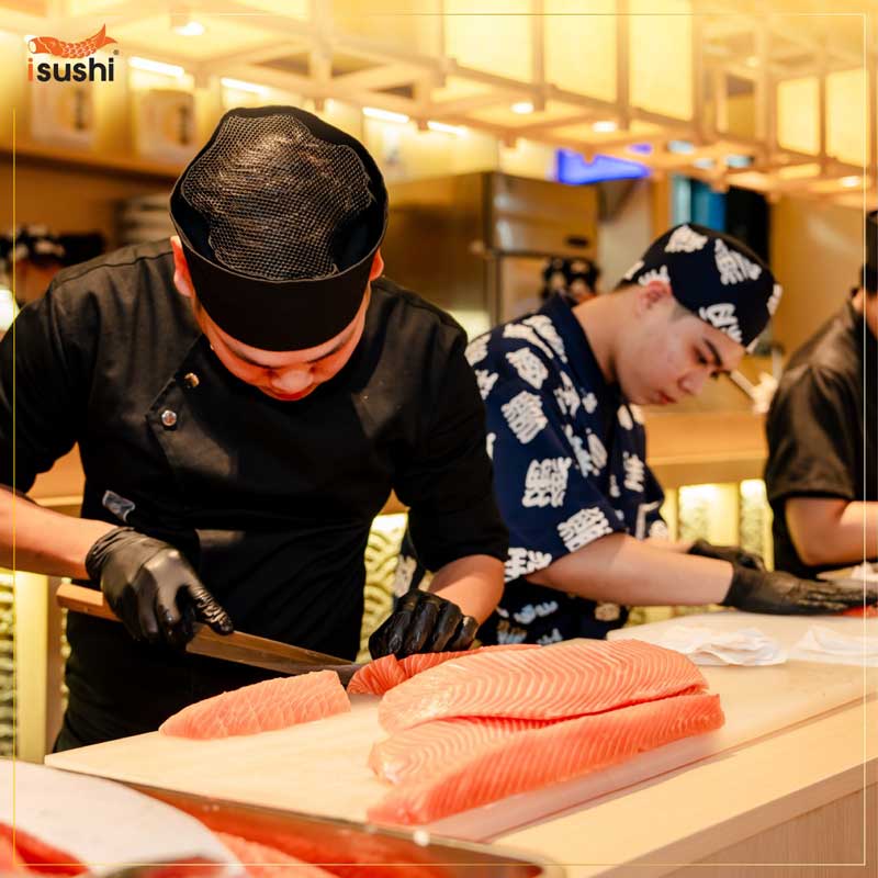 Đồng phục đầu bếp nhà hàng Isushi