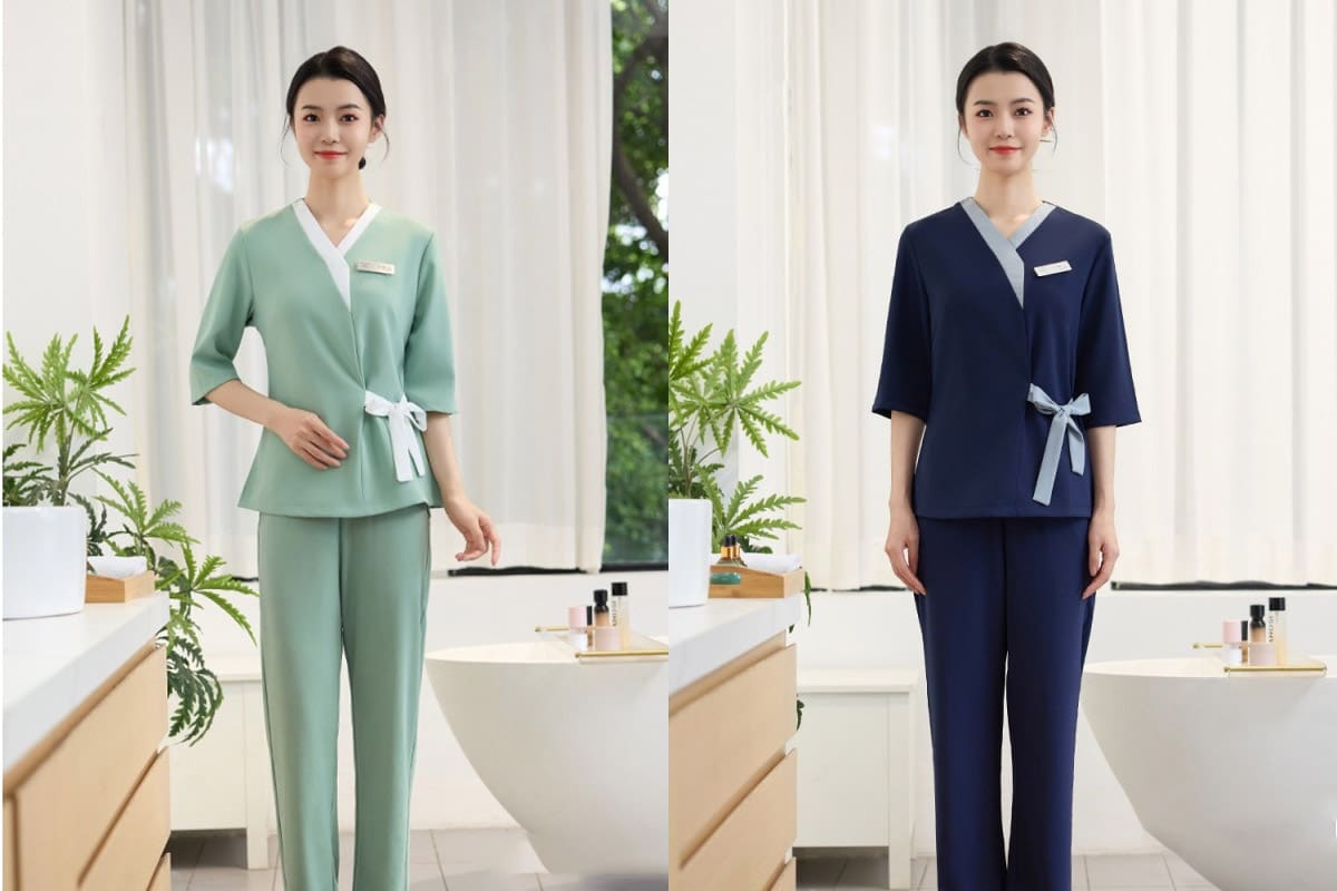 Đồng Phục Bốn Mùa - Xưởng may đồng phục lễ tân spa theo yêu cầu giá rẻ