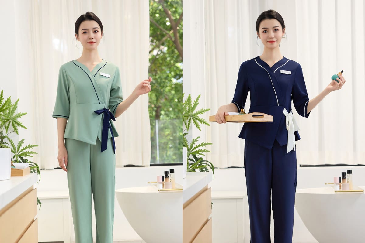 Đồng phục lễ tân spa giúp tạo dựng sự chuyên nghiệp