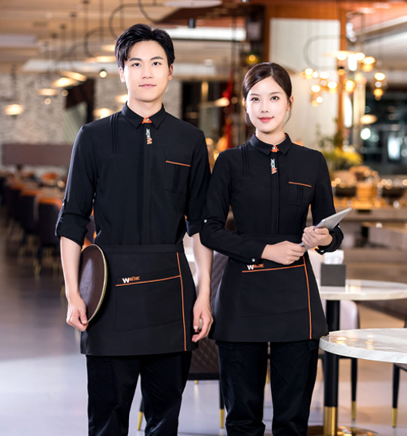 mẫu áo sơ mi đồng phục nhà hàng thanh lịch