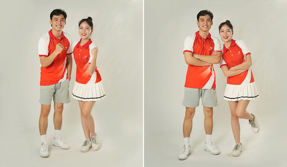 Mẫu đồng phục team building chất vải Lacy max