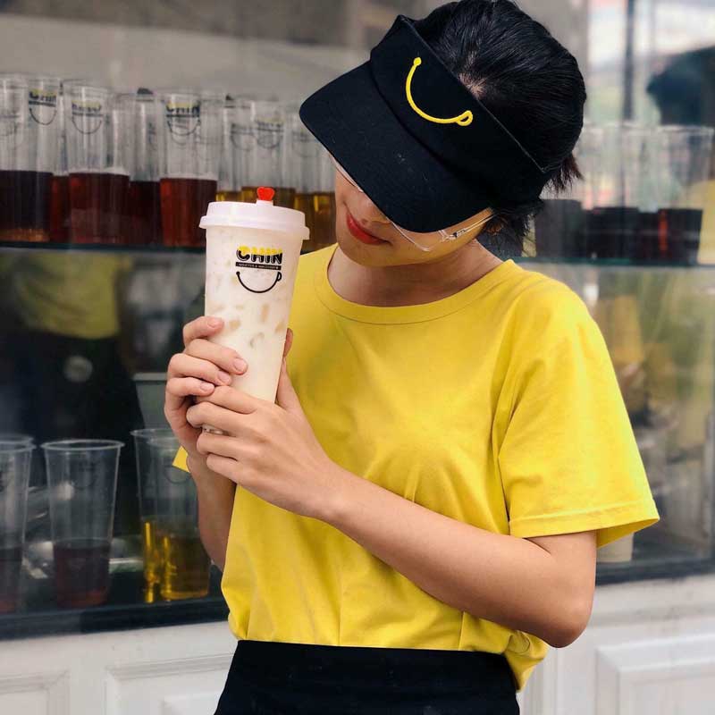 Áo thun đồng phục trà sữa Chin