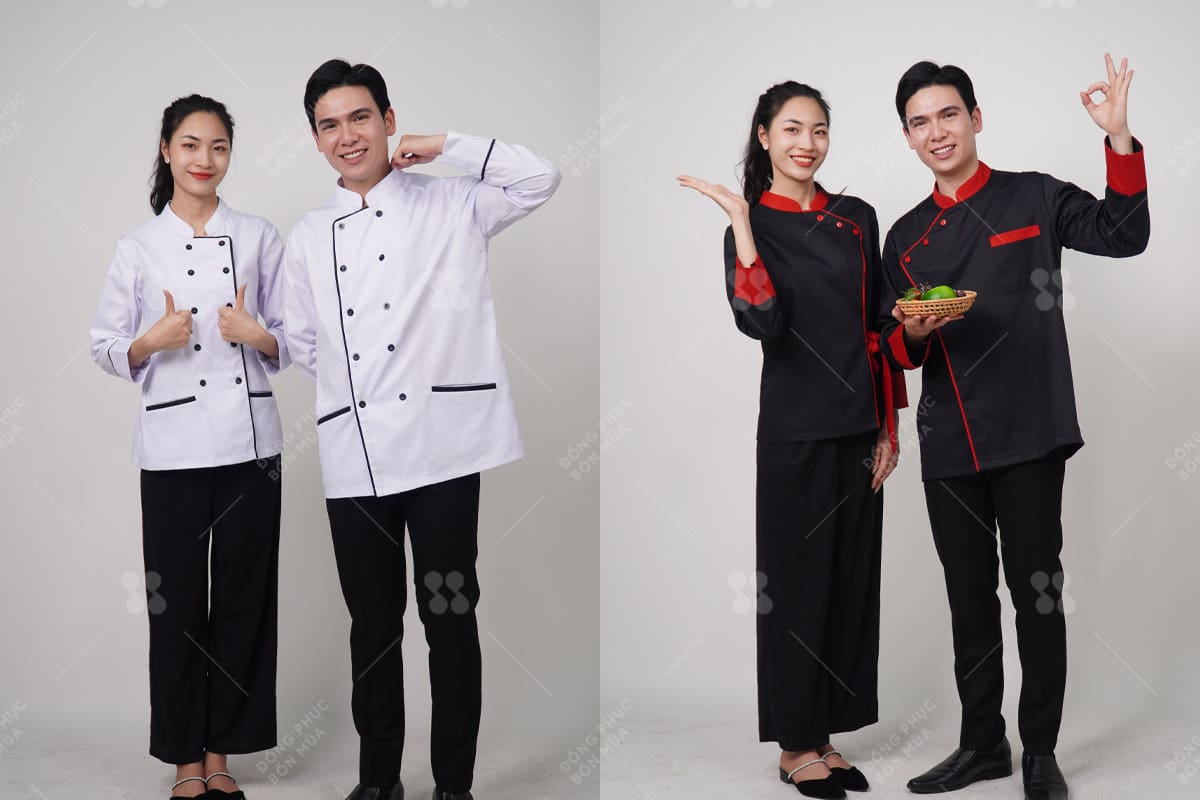Mẫu áo đồng phục bếp nhà hàng