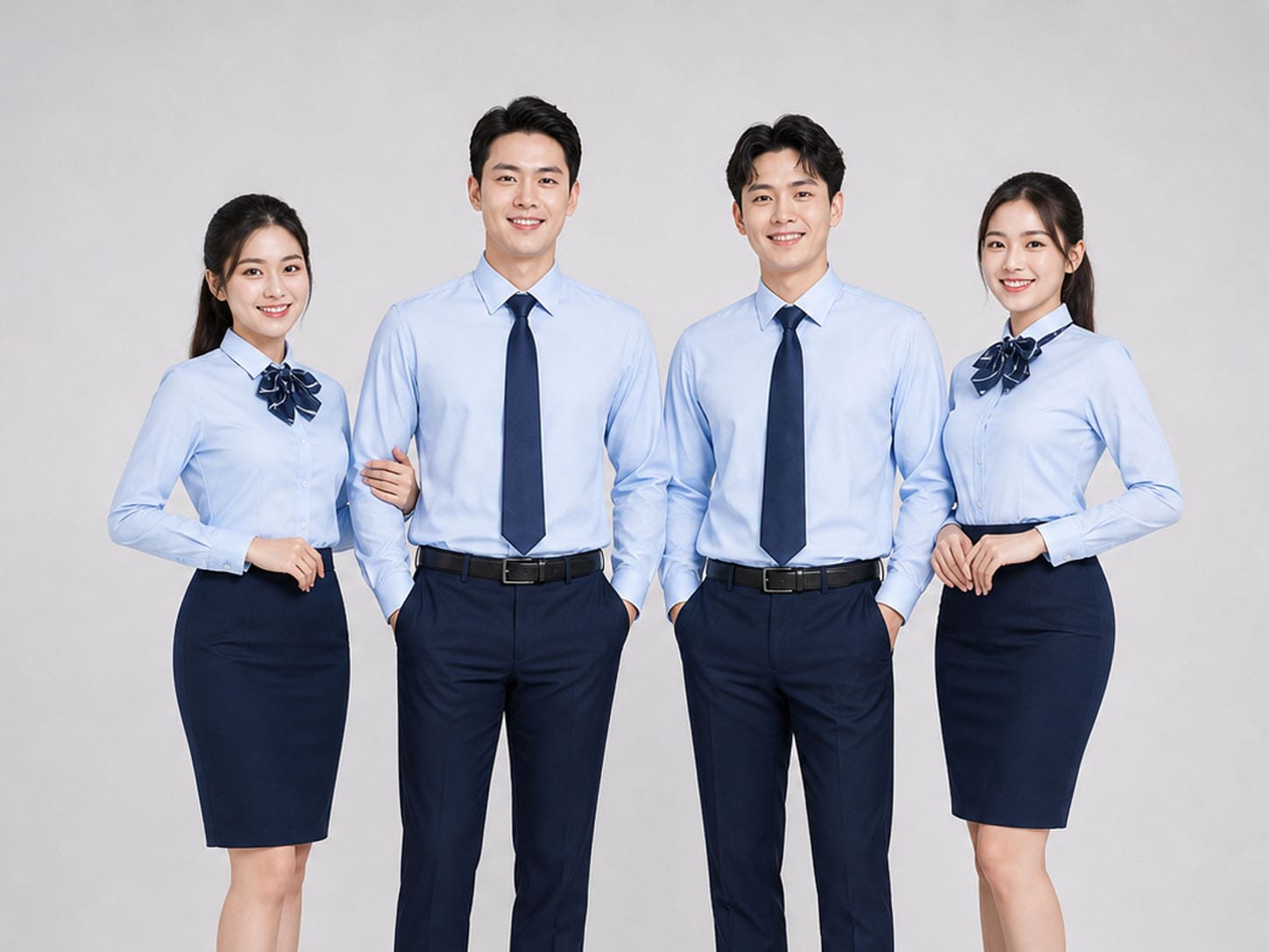Mẫu áo sơ mi đồng phục công ty dài tay