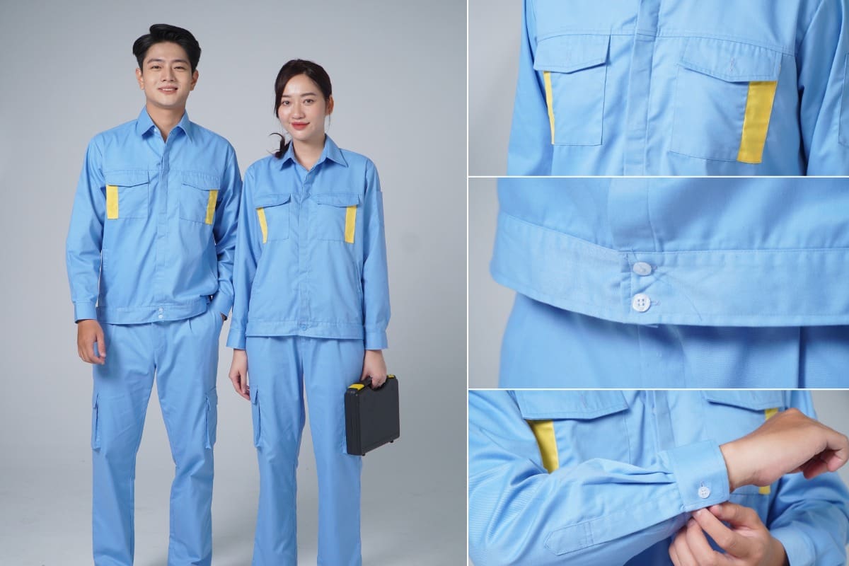 Mẫu đồng phục công nhân xây dựng đẹp