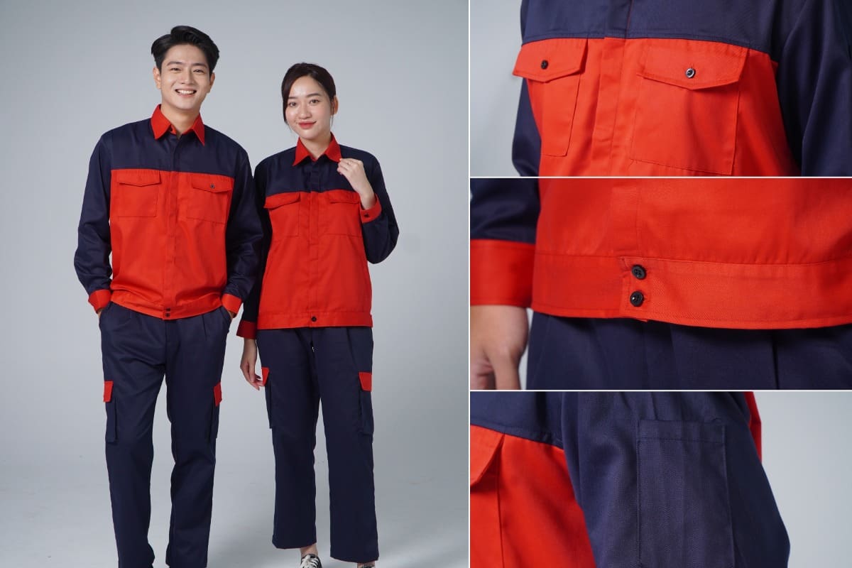 Mẫu đồng phục công nhân xây dựng thiết kế chuẩn form đảm bảo an toàn