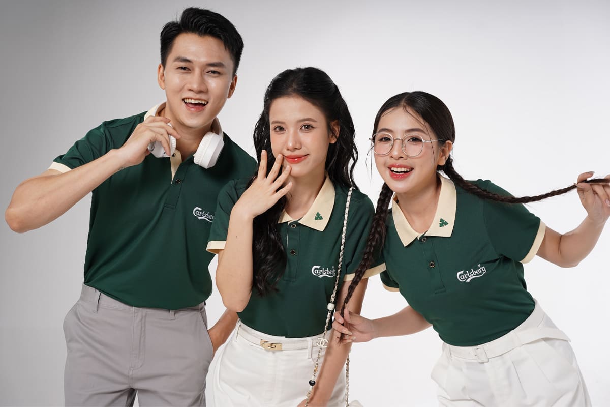 Mẫu áo đồng phục công ty thiết kế đẹp
