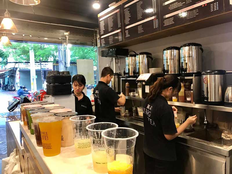 Đồng phục trà sữa Dingtea mùa hè