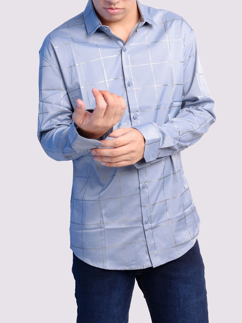 Sơ mi nam kẻ sọc cùng quần short