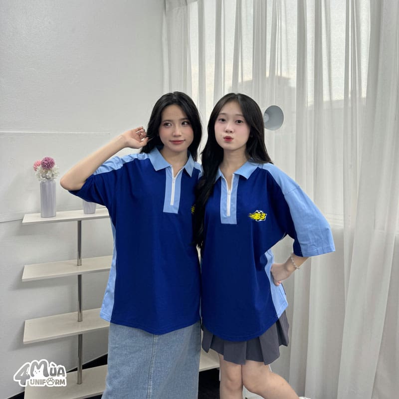 Áo đồng phục lớp GangZ màu xanh dương