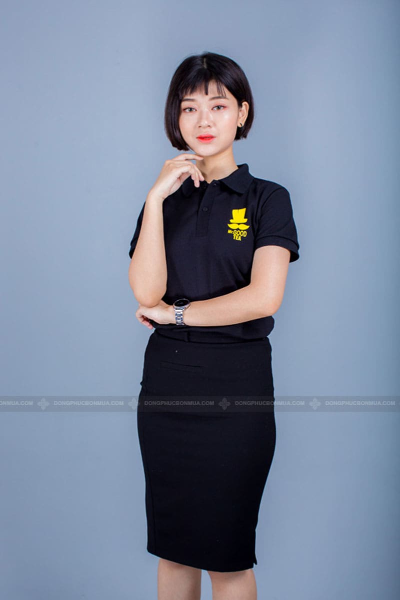 Áo phông đồng phục thương hiệu Mr Good Tea - Ảnh 3