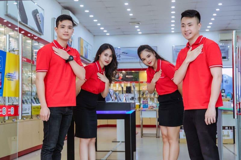 Tông màu chủ đạo của áo đồng phục Viettel
