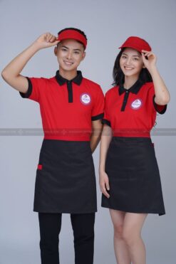 Chất liệu vải may đồng phục tạp dề nhà hàng