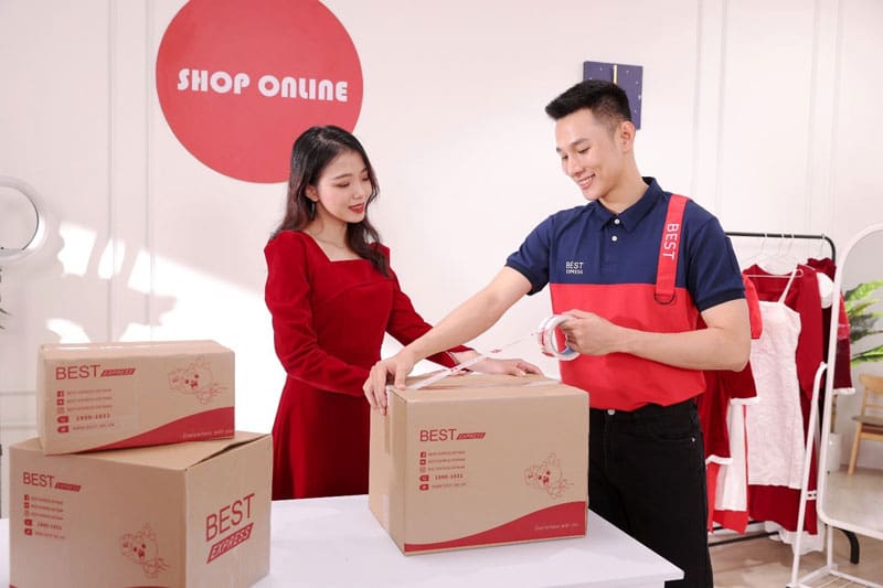 Mẫu áo đồng phục giao hàng Best Express