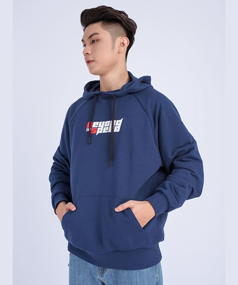 Phong cách thiết kế đồng phục hoodie xanh dương