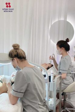 Màu sắc mẫu đồng phục spa