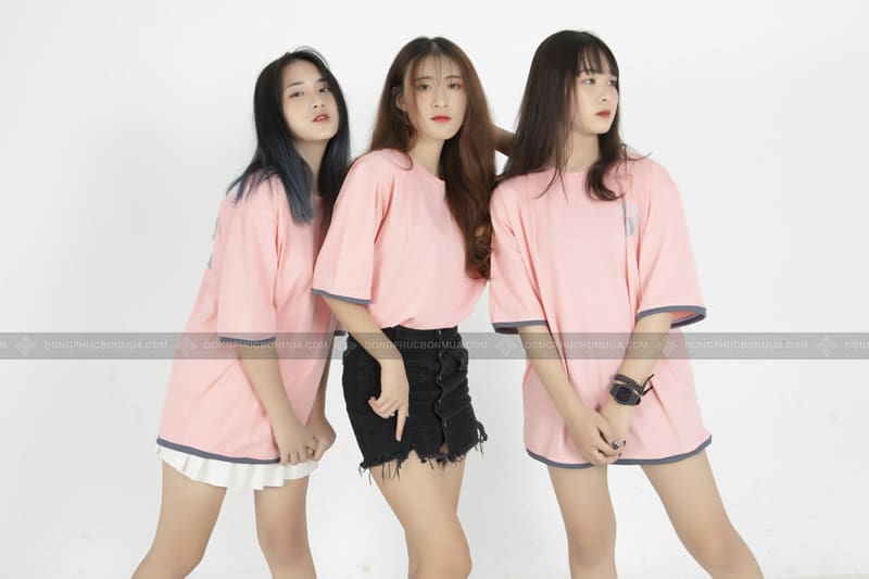 Áo thun đồng phục lớp cổ tròn oversize