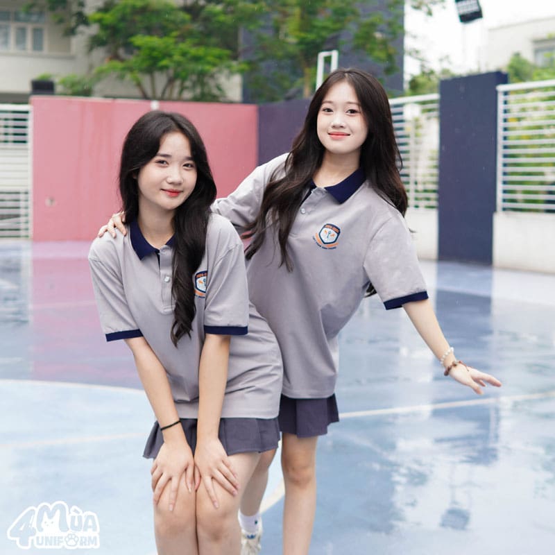 Mẫu đồng phục áo lớp Hype màu xám - Ảnh 3