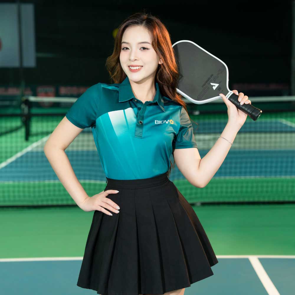 áo polo đồng phục pickleball ngân hàng BIDV