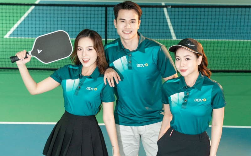 Áo polo thể thao ngân hàng BIDV