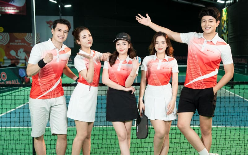 BST VersaFit Collection trắng phối đỏ