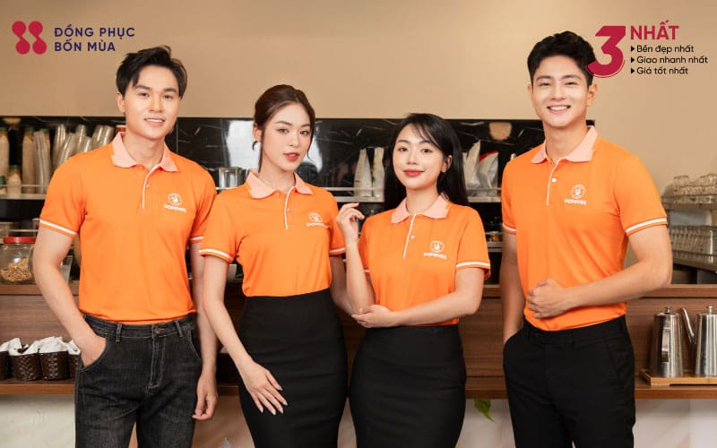 Chất liệu vải may đồng phục nhân viên Popeyes