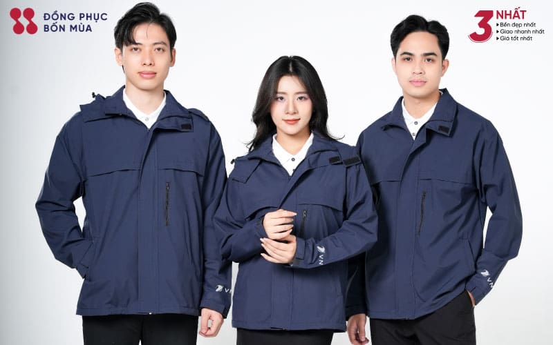 Hướng dẫn chi tiết cách bảo quản mẫu áo khoác gió đồng phục màu xanh than