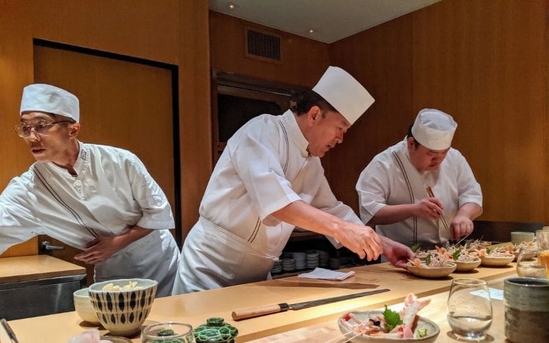Đồng phục đầu bếp sushi