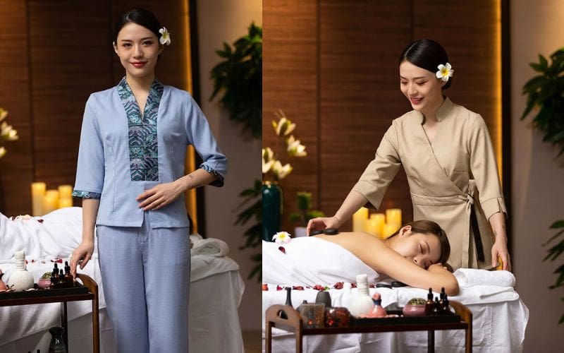 May Đồng Phục Spa Nhân Viên Massage | Báo Giá Mới Nhất 2026