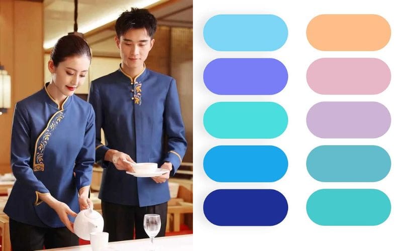 Chất liệu và màu sắc thường dùng trong đồng phục quán trà đạo
